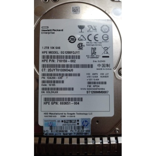 trhk72825出品 HP 1.2TB 10K SAS 12G 2.5 HDD 872737-001 872483-006 781514-002 at